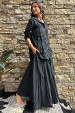 Cala Cushion Cotton Bandana Relaxed Shirt Black
